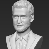 Prince Harry bust 3D printing ready stl obj formats - Thumbnail 2