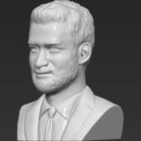 Prince Harry bust 3D printing ready stl obj formats - Thumbnail 3