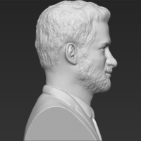 Prince Harry bust 3D printing ready stl obj formats - Thumbnail 8