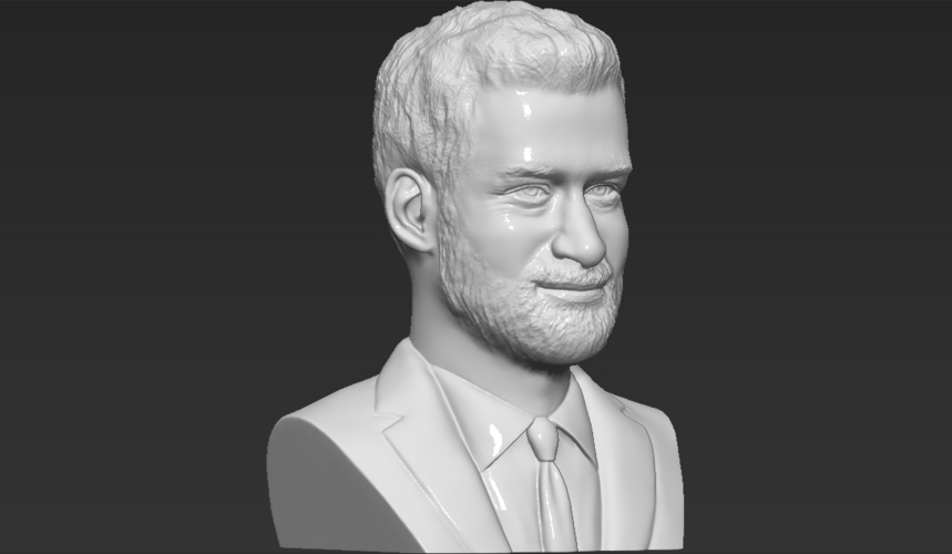 Prince Harry bust 3D printing ready stl obj formats 3D Print 274059