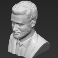 Prince Harry bust 3D printing ready stl obj formats - Thumbnail 13