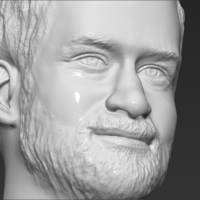 Prince Harry bust 3D printing ready stl obj formats - Thumbnail 17