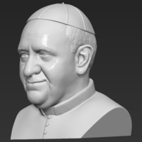 Pope Francis bust 3D printing ready stl obj formats - Thumbnail 3
