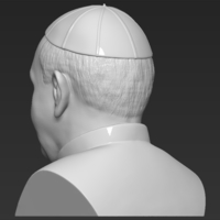 Pope Francis bust 3D printing ready stl obj formats - Thumbnail 5