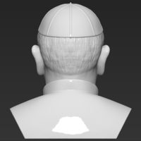 Pope Francis bust 3D printing ready stl obj formats - Thumbnail 6