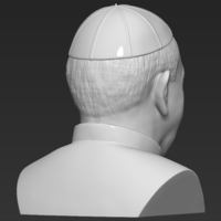 Pope Francis bust 3D printing ready stl obj formats - Thumbnail 7