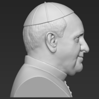 Pope Francis bust 3D printing ready stl obj formats - Thumbnail 8