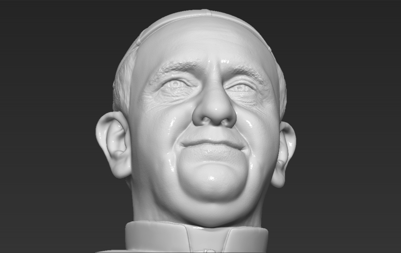 Pope Francis bust 3D printing ready stl obj formats 3D Print 274090