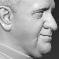 Pope Francis bust 3D printing ready stl obj formats - Thumbnail 19
