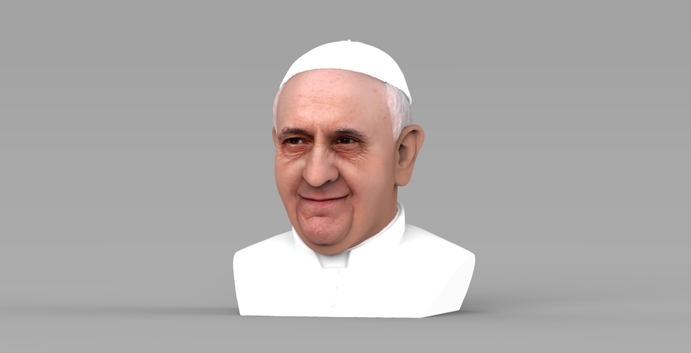 Pope Francis bust ready for full color 3D printing 3D Print 274098