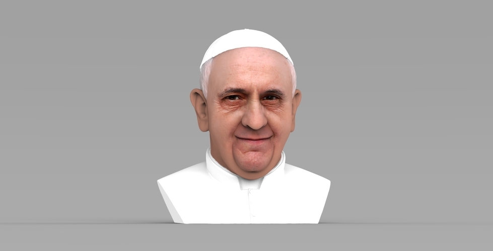 Pope Francis bust ready for full color 3D printing 3D Print 274102