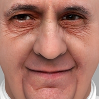 Pope Francis bust ready for full color 3D printing - Thumbnail 7
