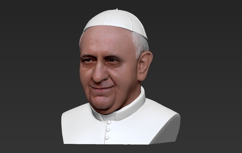 Pope Francis bust ready for full color 3D printing 3D Print 274106