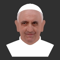 Pope Francis bust ready for full color 3D printing - Thumbnail 11