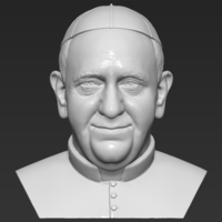 Pope Francis bust ready for full color 3D printing - Thumbnail 12