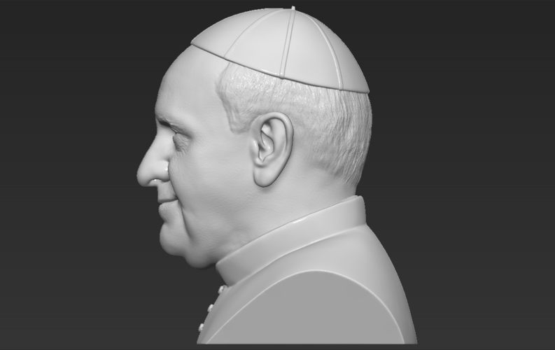 Pope Francis bust ready for full color 3D printing 3D Print 274111