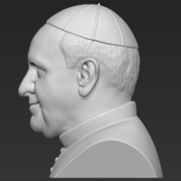 Pope Francis bust ready for full color 3D printing - Thumbnail 15