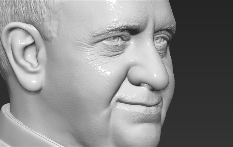 Pope Francis bust ready for full color 3D printing 3D Print 274117