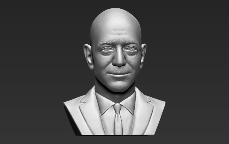 Jeff Bezos bust 3D printing ready stl obj formats 3D Print 274133