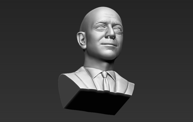 Jeff Bezos bust 3D printing ready stl obj formats 3D Print 274138
