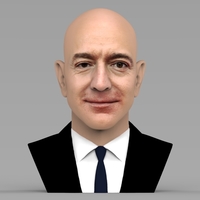 Small Jeff Bezos bust ready for full color 3D printing 3D Printing 274148