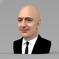 Jeff Bezos bust ready for full color 3D printing - Thumbnail 2