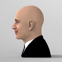 Jeff Bezos bust ready for full color 3D printing - Thumbnail 4