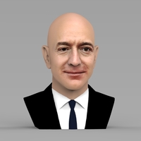 Jeff Bezos bust ready for full color 3D printing - Thumbnail 5