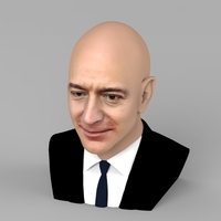 Jeff Bezos bust ready for full color 3D printing - Thumbnail 7