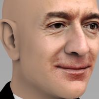 Jeff Bezos bust ready for full color 3D printing - Thumbnail 9