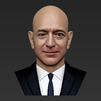Jeff Bezos bust ready for full color 3D printing - Thumbnail 10