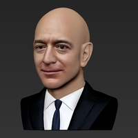 Jeff Bezos bust ready for full color 3D printing - Thumbnail 11