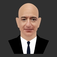 Jeff Bezos bust ready for full color 3D printing - Thumbnail 12