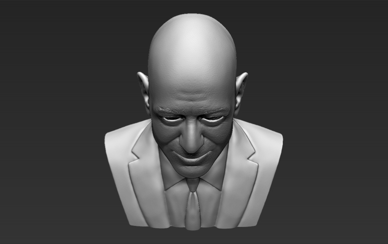 Jeff Bezos bust ready for full color 3D printing 3D Print 274168