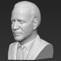 Joe Biden bust 3D printing ready stl obj - Thumbnail 4