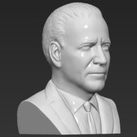 Joe Biden bust 3D printing ready stl obj - Thumbnail 10