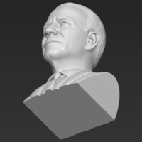 Joe Biden bust 3D printing ready stl obj - Thumbnail 17
