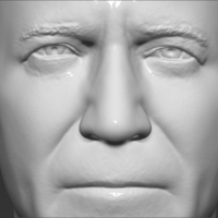 Joe Biden bust 3D printing ready stl obj - Thumbnail 18