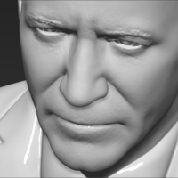 Joe Biden bust 3D printing ready stl obj - Thumbnail 21