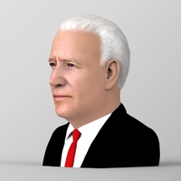 Joe Biden bust ready for full color 3D printing - Thumbnail 3