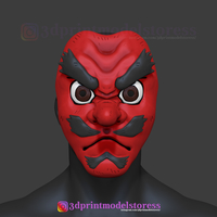 Small Demon Slayer Urokodaki Mask Kimetsu no Yaiba Cosplay Helmet 3D Printing 274251