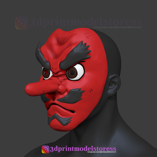 Demon Slayer Urokodaki Mask Kimetsu no Yaiba Cosplay Helmet 3D Print 274252
