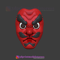 Demon Slayer Urokodaki Mask Kimetsu no Yaiba Cosplay Helmet - Thumbnail 3