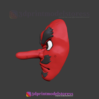 Demon Slayer Urokodaki Mask Kimetsu no Yaiba Cosplay Helmet - Thumbnail 5