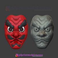 Demon Slayer Urokodaki Mask Kimetsu no Yaiba Cosplay Helmet - Thumbnail 7