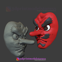 Demon Slayer Urokodaki Mask Kimetsu no Yaiba Cosplay Helmet - Thumbnail 8