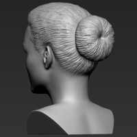 Margot Robbie bust 3D printing ready stl obj - Thumbnail 5