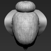 Margot Robbie bust 3D printing ready stl obj - Thumbnail 14