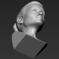 Margot Robbie bust 3D printing ready stl obj - Thumbnail 15