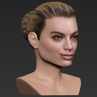 Margot Robbie bust ready for full color 3D printing - Thumbnail 10